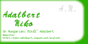adalbert miko business card